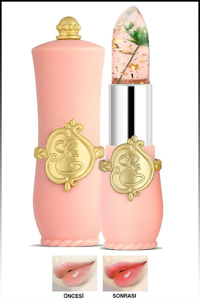 Pretty Beauty Drıed Flowers Lipstick & Color Changing Flower Scented Magic Lipstick