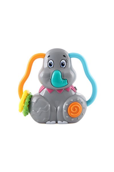 BONDİGO BL1039	Little Hands with Music Elephant - Lighted Musical Teether and Rattle