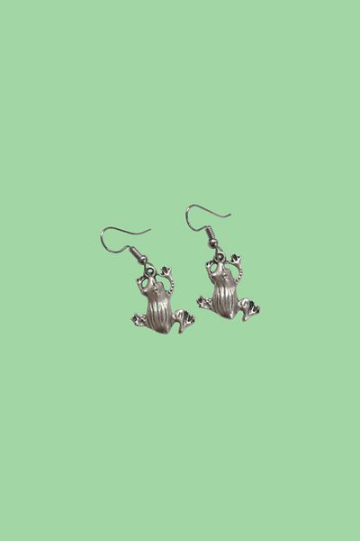 Carpe Frog Design Earrings