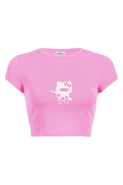 Carpe Pink Masked Crop