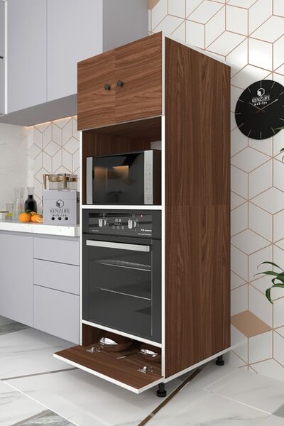 Kenzlife Fırın Dolabı Halide Cvz 162*60*56 Mutfak Kapaklı Ayaklı Banyo Kiler ...