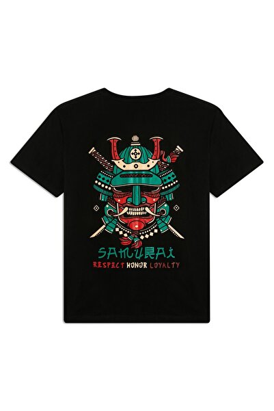 SAMURAY baskılı unisex t-shirt