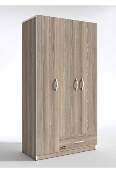 Kenzlife Gardırop 3 Kapılı 1 Çekmeceli Hanımeli 180*120*52 Crd Xlarge Kapaklı Gardolap Dolap