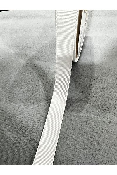 paşateks since 1995 şekil 2 Cm Satin Grosgrain Ribbon Ecru 5 Meters