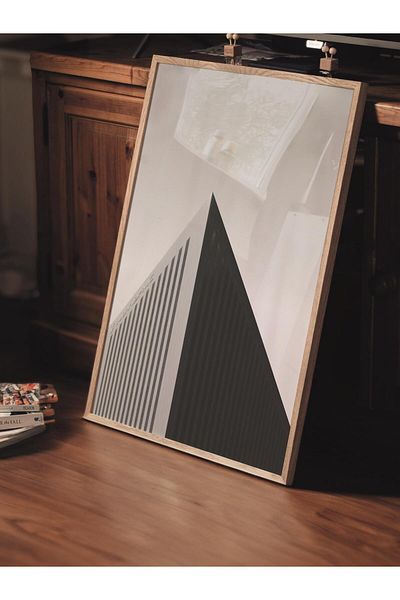 Postifull Ασπρόμαυρη αρχιτεκτονική αφίσα - NO:75 Art Print, Aesthetic Duar Decor, Vertical