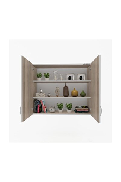 Kenzlife mutfak dolabı idil 090.090.32 crd 2 raflı kapaklı ofis banyo kiler evrak kitaplık