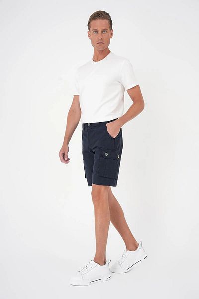 CHUBA Ανδρικό σορτς Cargo Navy Blue - Άνετη εφαρμογή, Βαμβάκι με υφή, 24s299