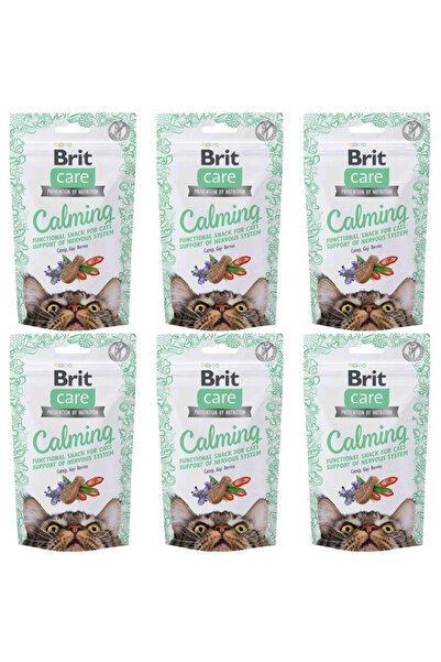 Brit Calming Sakinleştirici Etkili Kedi Ödül Maması 50gr - 6 Adet