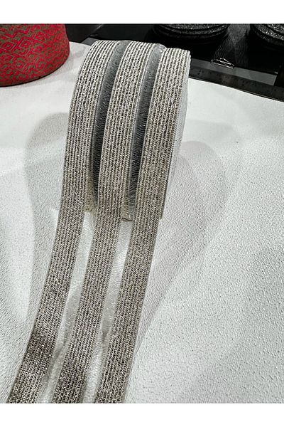 paşateks since 1995 şekil 5 Meters Ecru Glitter Mesh Strip