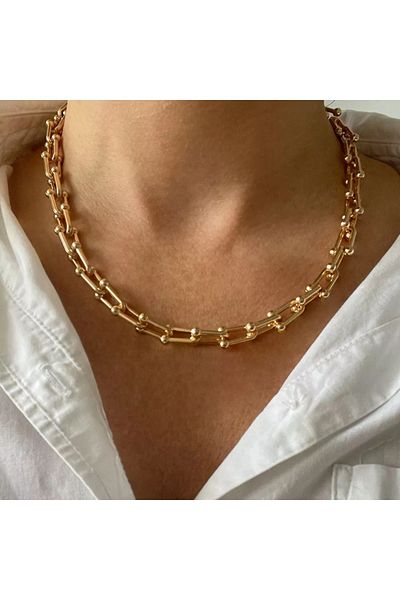zeynep Z&D Accessory New Season Steel Tiffany Brand Model Necklace (45cm)