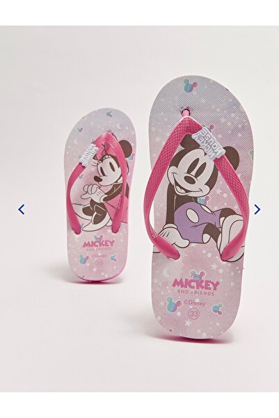LC Waikiki LCW STEPS Minnie Mouse Lisanslı Parmak Arası Kız Çocuk Plaj Terliği