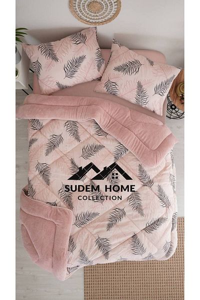 Sudemhome لحاف ويلسوفت مزدوج ناعم - 2 كيس وسادة، 195 × 215 سم