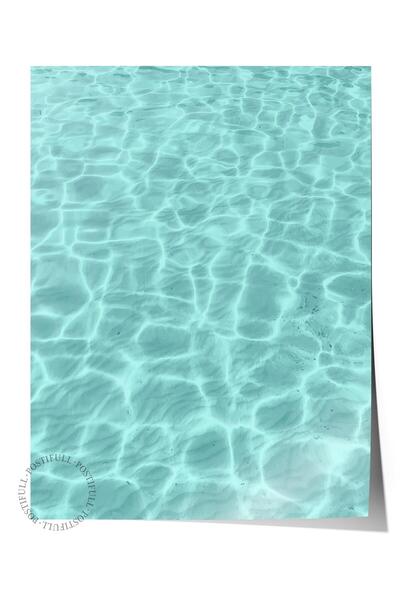 Postifull Çerçevesiz Poster, Yaz Temalı Tablo NO:197, Havuz ve Dalgalanmalar ...