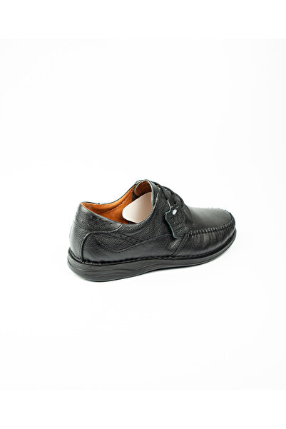 Polaris 103919 Чорні шкіряні чоловічі повсякденні черевики