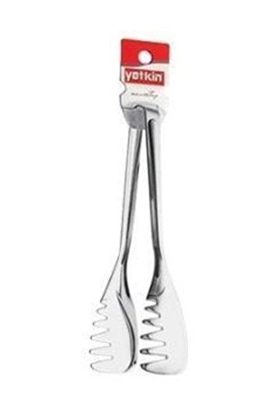 Yetkin Roy King Pasta - Steel Tongs Silver Color