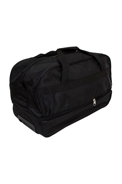 ESCAPE 202-s Black Two-Wheeled Travel Bag with Check