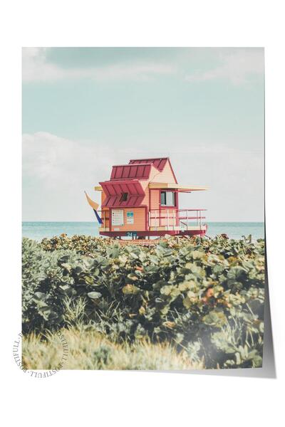Postifull Poster bez okvira, letnja tematska slika BR:221, fotografija kuće n...