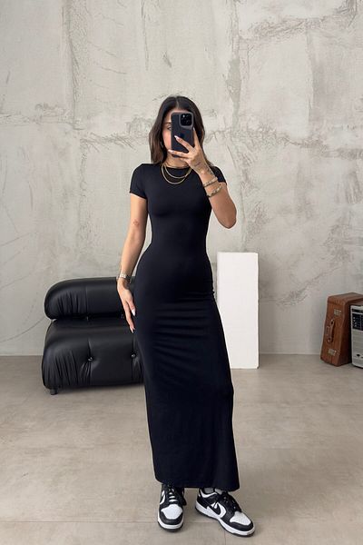 World Fashion Trends Rochie maxi cu mânecă scurtă