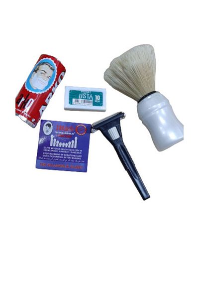 efmues Classic Beard Shaving Set - Shaving Set, Beard Brush and Razor Installed Machine