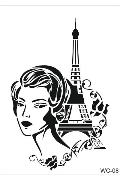 Cadence Female Characters A4 Stencil Wc08
