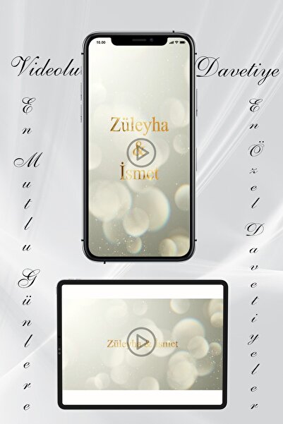 Aksesuar Düğün Video Davetiye