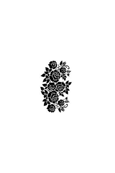 Cadence Rose Themed Stencil (template) 21x30
