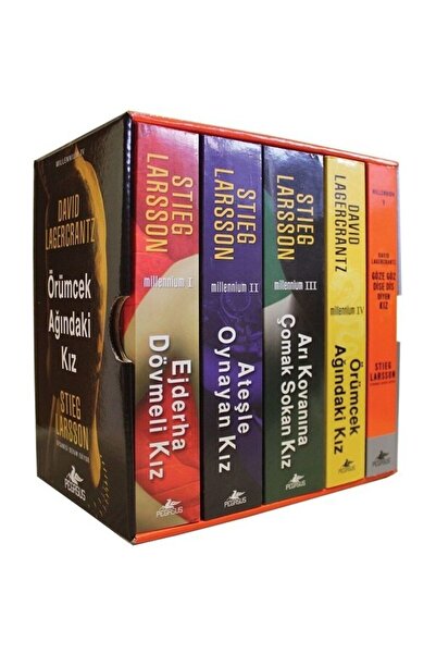 Pegasus Yayınları Millennium Serisi Kutulu Özel Set (5 Kitap) - Stieg Larsson...