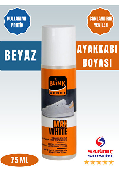Blinksport Max White Beyaz Spor, Deri Ve Kumaş Ayakkabı Boyası