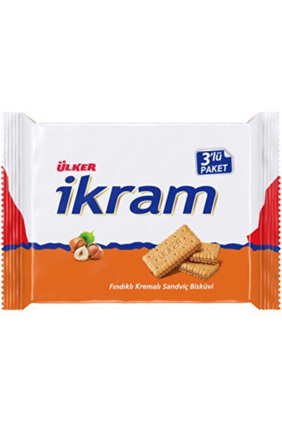 Ülker بسكويت كريم بالبندق، 252 جرام - 6 قطع