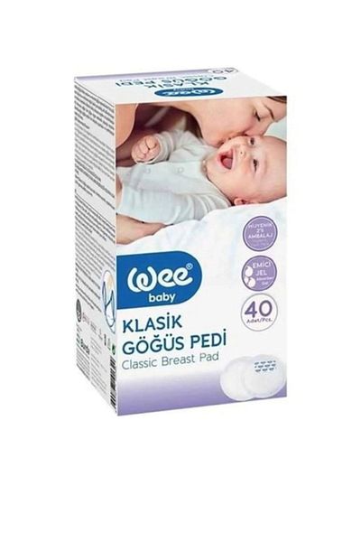 Wee Baby Classic Breast Pad 40pcs & Baby Cleaning Cotton 60pcs