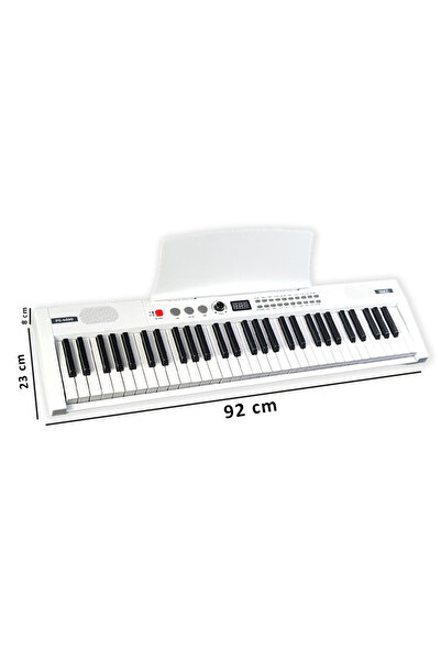 Midex Ps4000wh-set Tuş Hassasiyetli 61 Tuşlu Org Bt Usb Midi Stand Çanta Kulaklık Sustain Metod
