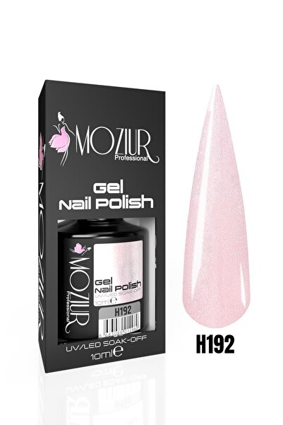 MOZIUR Kalıcı Oje Uv Led H192 (SİMLİ AÇIK PEMBE) 10ml