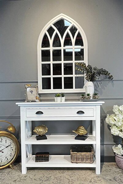 Albero Home Vinca Beyaz Dresuar Ayna Takım