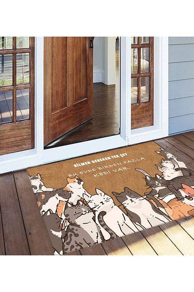 Egebella Non-Slip Base Printed Decorative Door Mat