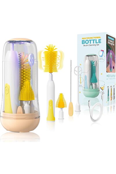 Orzbow Elektrikli Biberon Fırça Seti - UV Sterilizatörle Temizlemek için Taşı...