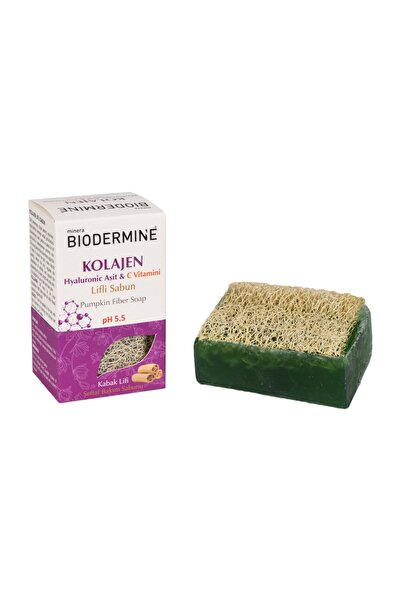 Biodermine صابون شفاف من ألياف اليقطين الطبيعية بالكولاجين وحمض الهيالورونيك ...