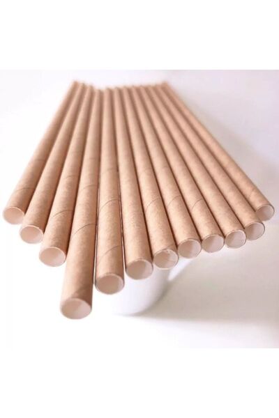 parti pera Karton Kraft Pipet 24'lü Paket