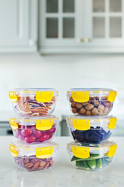 Porsima World 6-Piece Leak-Proof Locking Vacuum Food Food Food Food Breakfast Picnic Storage Container Set 500 ml