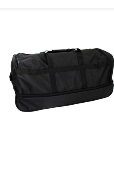 ESCAPE 254 Unisex Siyah Battal Boy Körüklü 3 Tekerlekli Çekçekli Seyahat Çantası Valiz