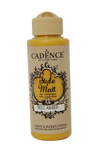 Cadence Style Matt Mat Akrilik Boya 9012 Amber 120ml