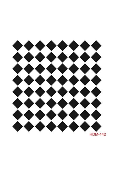 Cadence Baklava Stencil (template) 25x25 Cm Square
