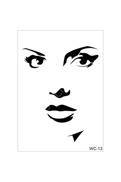 Polsef Cadence Stencil Şablon A4 Woman Collection Wc13 30x21