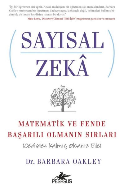 Pegasus Yayınları Sayısal Zeka: Matematik ve Fende Başarılı Olmanın Sırları (Cebirden Kalmış Olsanız Bile)