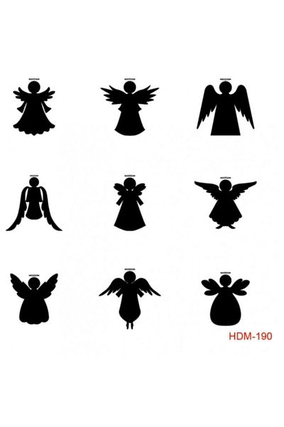 Cadence Angel Stencil (template) 25x25 Cm