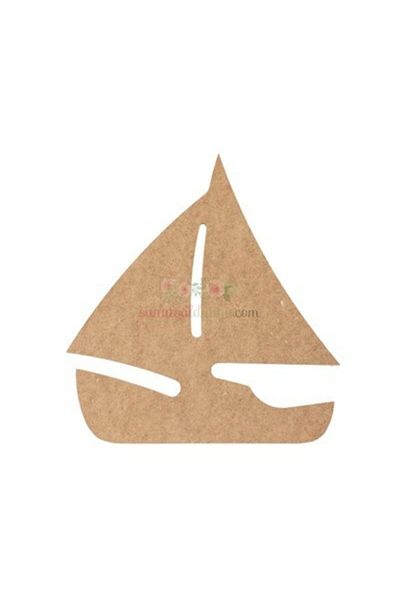 Cadence Wooden Sailboat Figure (MDF Object) (24x22)
