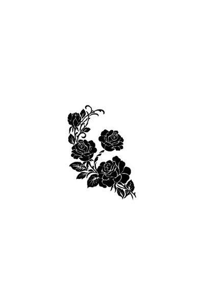 Cadence Rose Themed Stencil (template)