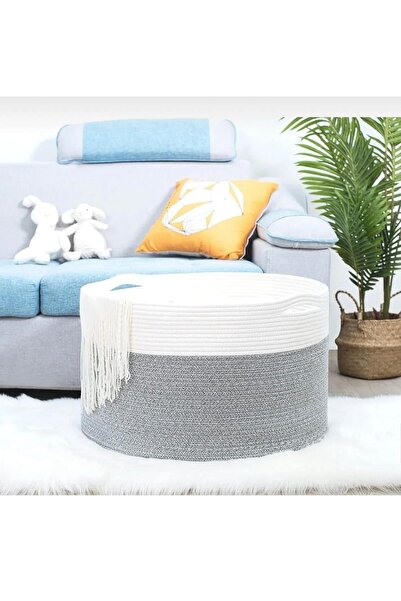 ModaCardin Плетений джутовий кошик-організатор - кошик для іграшок та білизни