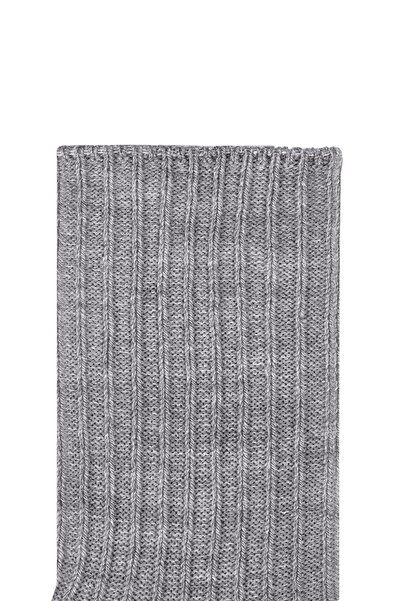 Ozzy Socks Зимни дамски вълнени сиви чорапи за спане Soft Touch