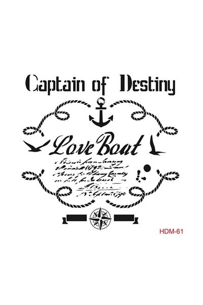 Cadence Sea Stencil (template) 25x25 Cm
