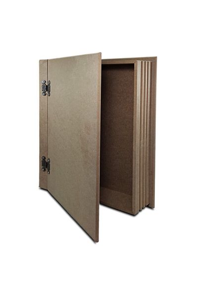 Tual Hobi Sanat Wooden Book Box Large Size (35x25cm)